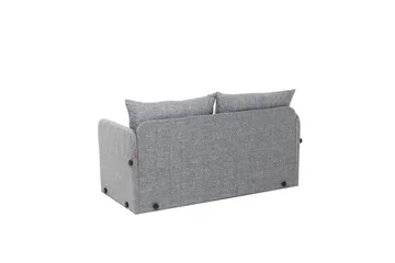 2-sits bäddsoffa Rubby (128 x 70 x 66 cm) Ljusgrå - Ljusgrå - Möbler - Vardagsrum - Bäddsoffor