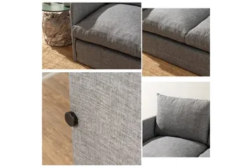 2-sits bäddsoffa Rubby (128 x 70 x 66 cm) Ljusgrå - Ljusgrå - Möbler - Vardagsrum - Bäddsoffor