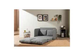 2-sits bäddsoffa Rubby (128 x 70 x 66 cm) Ljusgrå - Ljusgrå - Möbler - Vardagsrum - Bäddsoffor