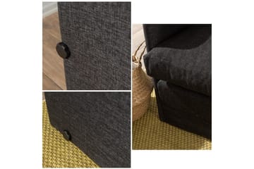 2-sits bäddsoffa Rubby (128 x 70 x 66 cm) Mörkgrå - Mörkgrå - Möbler - Vardagsrum - Bäddsoffor