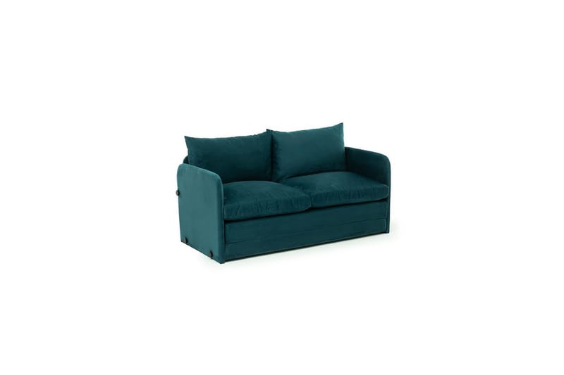 2-sits bäddsoffa Rubby (128 x 70 x 66 cm) Petrolgrön - Petrolgrön - Möbler - Vardagsrum - Bäddsoffor
