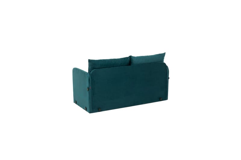 2-sits bäddsoffa Rubby (128 x 70 x 66 cm) Petrolgrön - Petrolgrön - Möbler - Vardagsrum - Bäddsoffor