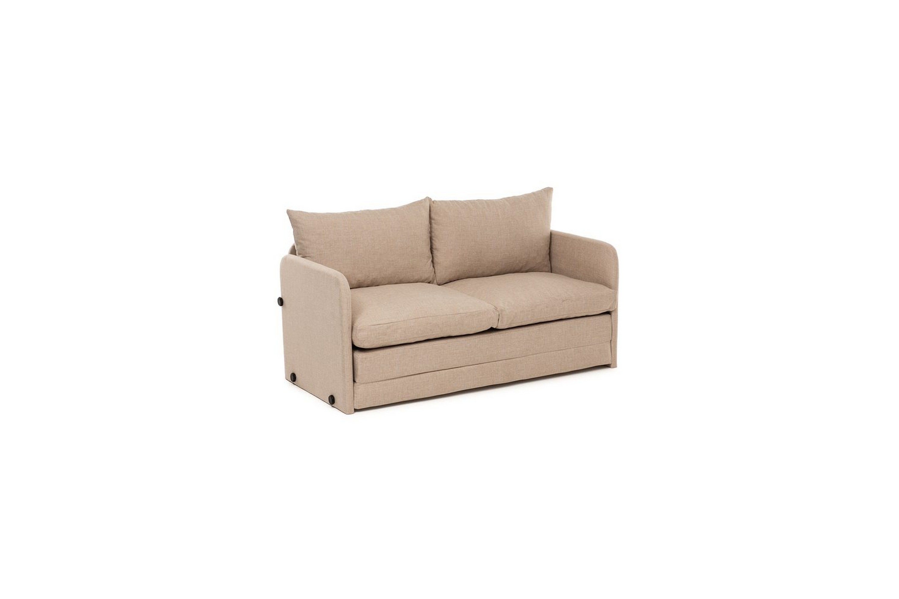 2-sits bäddsoffa rubby (148 x 70 x 66 cm) beige - beige