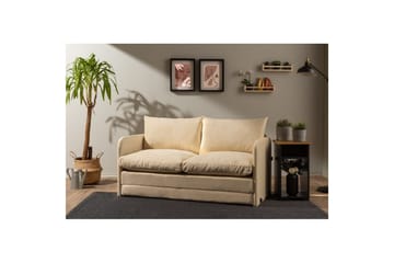2-sits bäddsoffa Rubby (148 x 70 x 66 cm) Grädde - Grädde - Möbler - Vardagsrum - Bäddsoffor