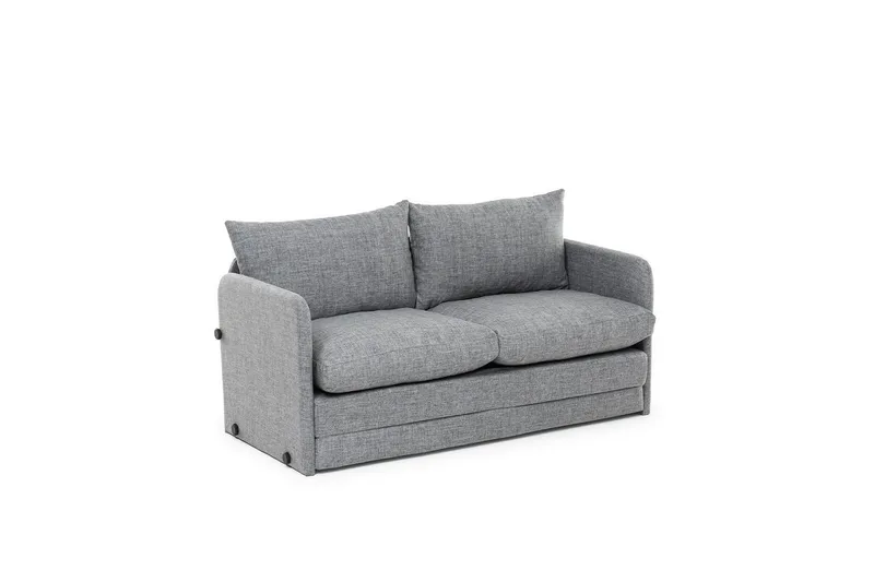2-sits bäddsoffa Rubby (148 x 70 x 66 cm) Ljusgrå - Ljusgrå - Möbler - Vardagsrum - Bäddsoffor