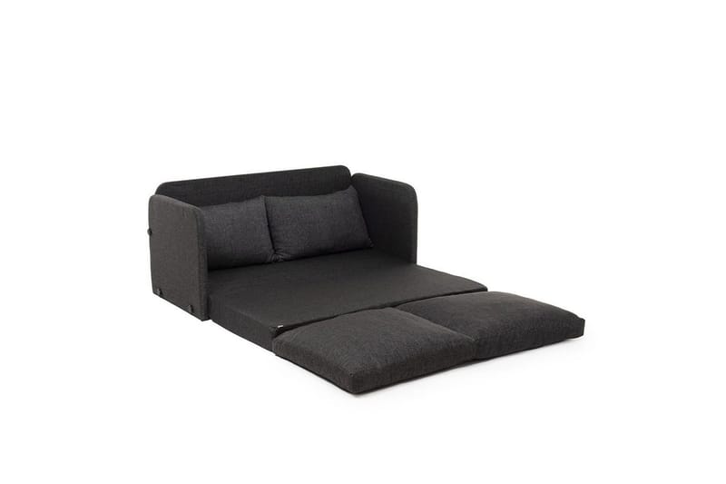 2-sits bäddsoffa Rubby (148 x 70 x 66 cm) Mörkgrå - Mörkgrå - Möbler - Vardagsrum - Bäddsoffor