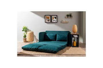 2-sits bäddsoffa Rubby (148 x 70 x 66 cm) Petrolgrön - Petrolgrön - Möbler - Vardagsrum - Bäddsoffor
