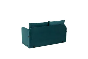 2-sits bäddsoffa Rubby (148 x 70 x 66 cm) Petrolgrön - Petrolgrön - Möbler - Vardagsrum - Bäddsoffor