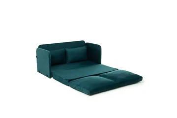 2-sits bäddsoffa Rubby (148 x 70 x 66 cm) Petrolgrön - Petrolgrön - Möbler - Vardagsrum - Bäddsoffor