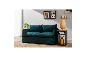 2-sits bäddsoffa Rubby (148 x 70 x 66 cm) Petrolgrön - Petrolgrön - Möbler - Vardagsrum - Bäddsoffor