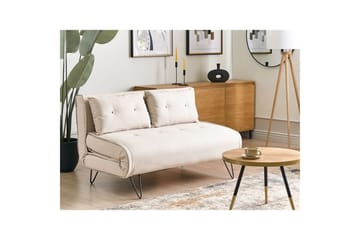 2-sitssoffa Vestfold Beige, svart - Beige - Möbler - Vardagsrum - Bäddsoffor