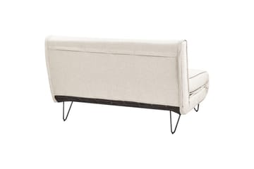2-sitssoffa Vestfold Beige, svart - Beige - Möbler - Vardagsrum - Bäddsoffor