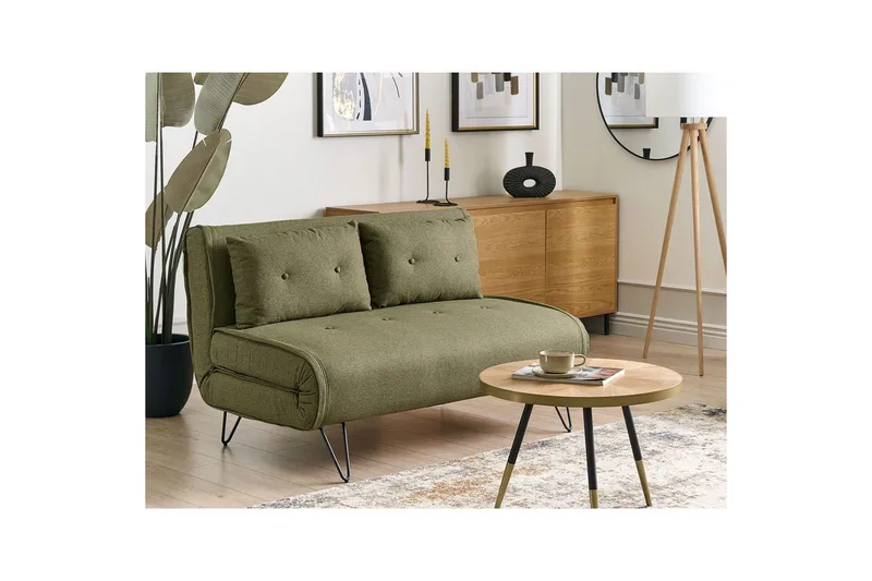 2-sitssoffa Vestfold Grön, Svart - Grön, Svart - Möbler - Vardagsrum - Bäddsoffor