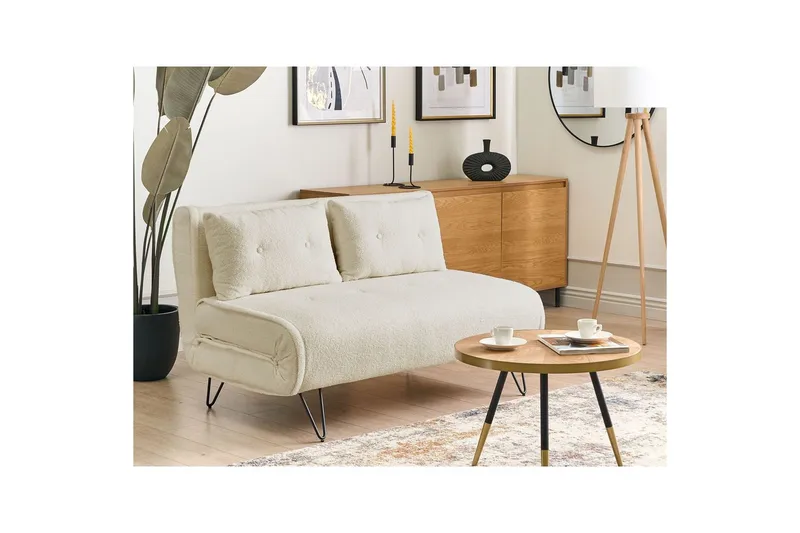 2-sitssoffa Vestfold Off-white, svart - Off-white, svart - Möbler - Vardagsrum - Bäddsoffor