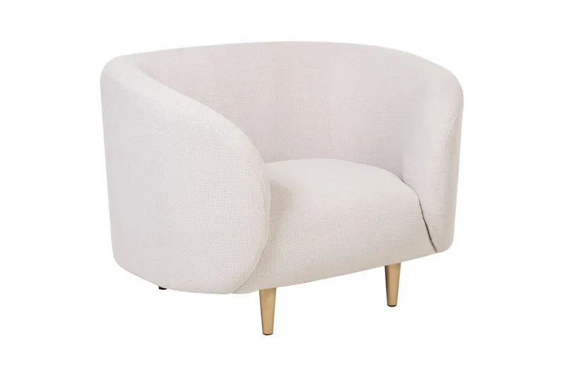 3-sits Soffgrupp Loen Beige/guld - Beige/guld - Möbler - Vardagsrum - Soffgrupper
