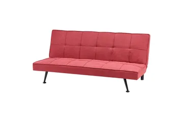 3-sitssoffa Hasle Röd, Svart - Rosa - Möbler - Vardagsrum - Bäddsoffor