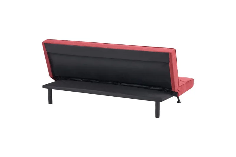 3-sitssoffa Hasle Röd, Svart - Rosa - Möbler - Vardagsrum - Bäddsoffor