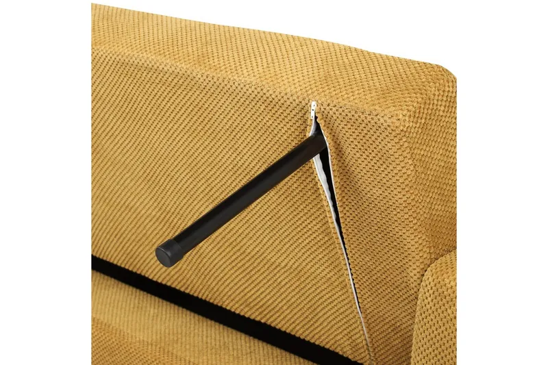 3-sitssoffa Vehkoo Gult, ljust trä - Gult, ljust trä - Möbler - Vardagsrum - Bäddsoffor