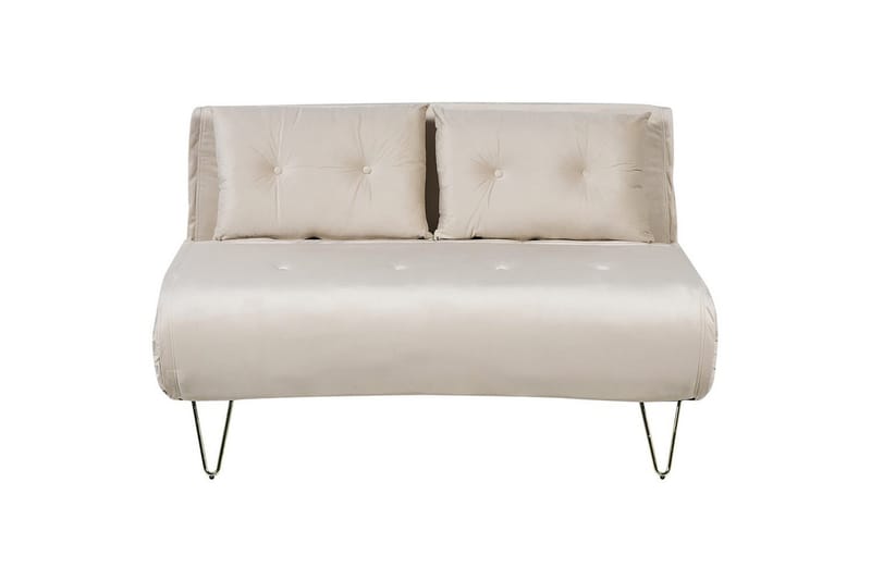 3-sitssoffa Vestfold Beige, guld - Beige, guld - Möbler - Vardagsrum - Bäddsoffor