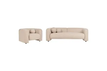 4-sits Soffgrupp Leiren Beige - Beige - Möbler - Vardagsrum - Soffgrupper