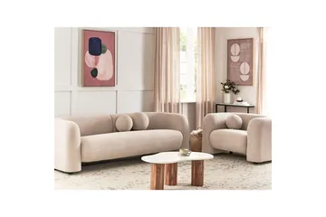 4-sits Soffgrupp Leiren Beige - Beige - Möbler - Vardagsrum - Soffgrupper