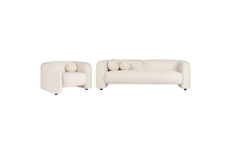 4-sits Soffgrupp Leiren Off-white, Off-white