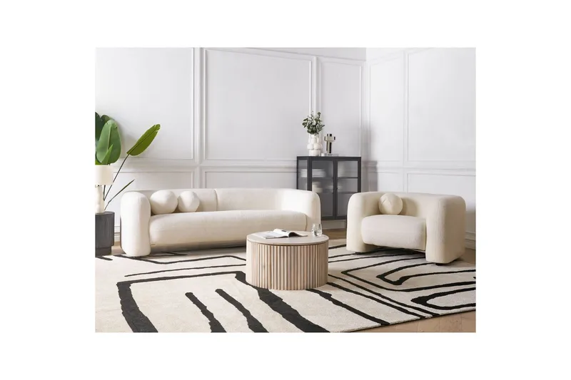 4-sits Soffgrupp Leiren Vit - Vit - Möbler - Vardagsrum - Soffgrupper