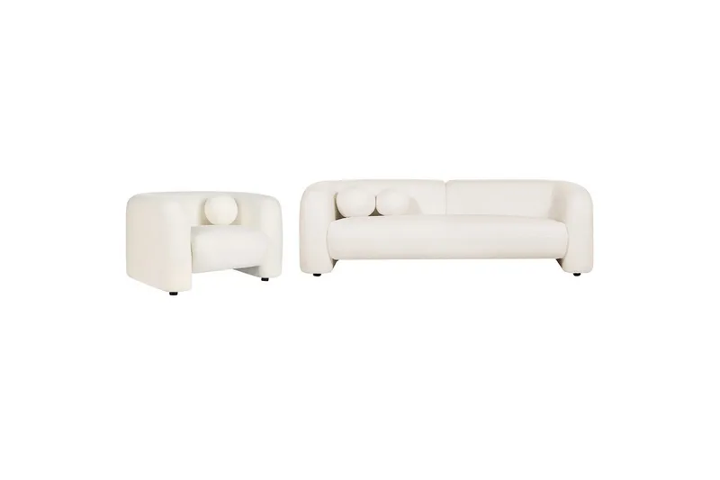 4-sits Soffgrupp Leiren Vit - Vit - Möbler - Vardagsrum - Soffgrupper