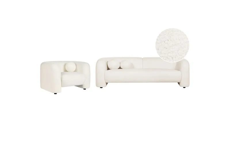4-sits Soffgrupp Leiren Vit, Vit