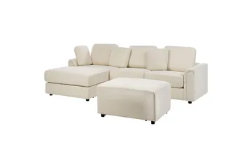 4-sitssoffa Kohlo Beige/svart, Högervänd - Beige/svart, Högervänd - Möbler - Vardagsrum - Soffgrupper