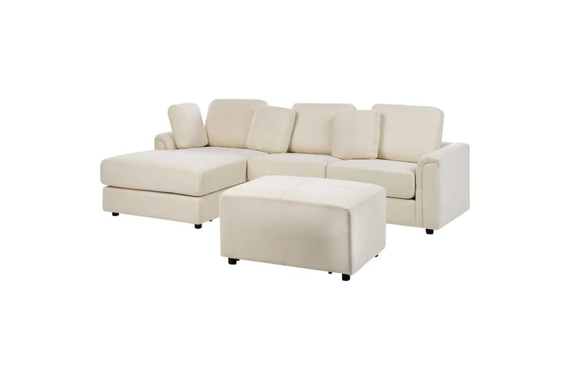 4-sitssoffa Kohlo Beige/svart, Högervänd - Beige/svart, Högervänd - Möbler - Vardagsrum - Soffgrupper