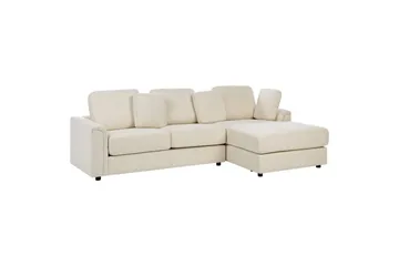4-sitssoffa Kohlo Beige/svart, Vänstervänd - Beige/svart, Vänstervänd - Möbler - Vardagsrum - Soffgrupper