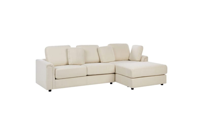 4-sitssoffa Kohlo Beige/svart, Vänstervänd - Beige/svart, Vänstervänd - Möbler - Vardagsrum - Soffgrupper