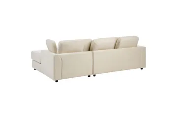 4-sitssoffa Kohlo Beige/svart, Vänstervänd - Beige/svart, Vänstervänd - Möbler - Vardagsrum - Soffgrupper