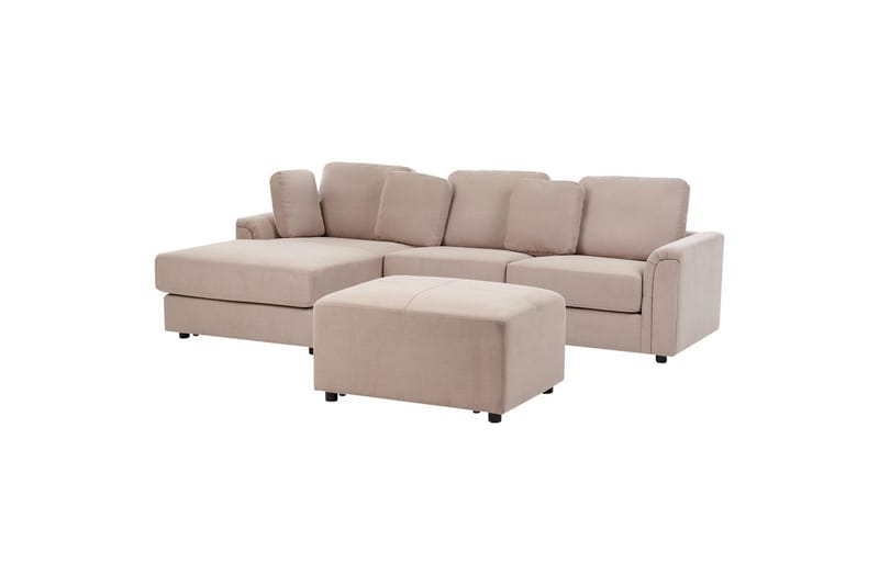 4-sitssoffa Kohlo Taupe/svart, Högervänd - Taupe/svart, Högervänd - Möbler - Vardagsrum - Soffgrupper