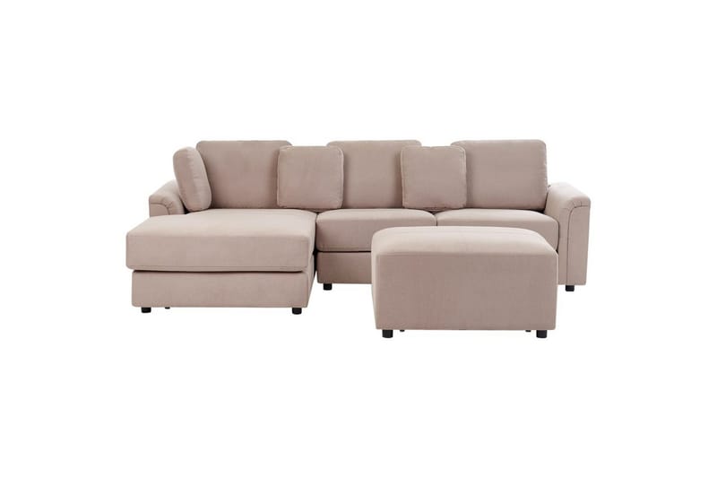4-sitssoffa Kohlo Taupe/svart, Högervänd, Taupe/svart, Högervänd