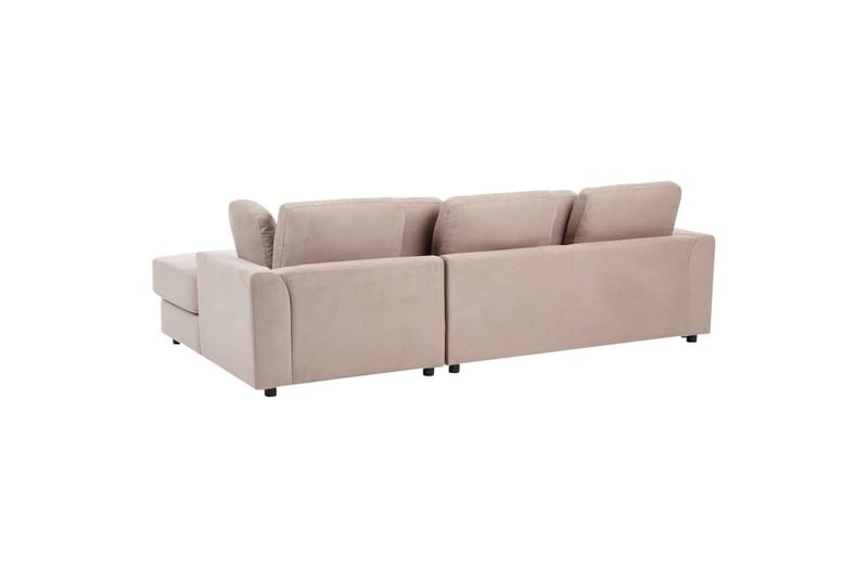 4-sitssoffa Kohlo Taupe/svart, Vänstervänd - Beige - Möbler - Vardagsrum - Soffgrupper