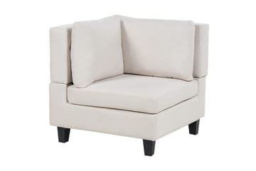 5-sits Hörnsoffa Unstad Beige/svart, Högervänd, Polyester - Beige/svart, Högervänd, Polyester - Möbler - Vardagsrum - Soffor - Modulsoffor - Komplett modulsoffa