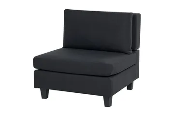 5-sits Hörnsoffa Unstad Svart, Högervänd, Polyester - Svart, Högervänd, Polyester - Möbler - Vardagsrum - Soffor - Modulsoffor - Komplett modulsoffa