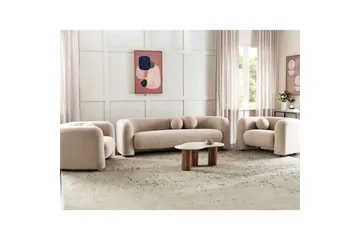 5-sits Soffgrupp Leiren Beige - Beige - Möbler - Vardagsrum - Soffgrupper