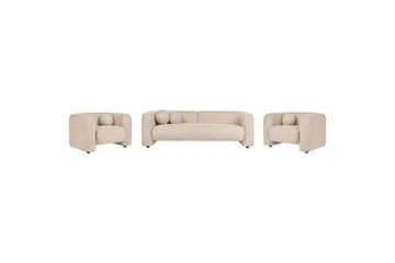 5-sits Soffgrupp Leiren Beige - Beige - Möbler - Vardagsrum - Soffgrupper