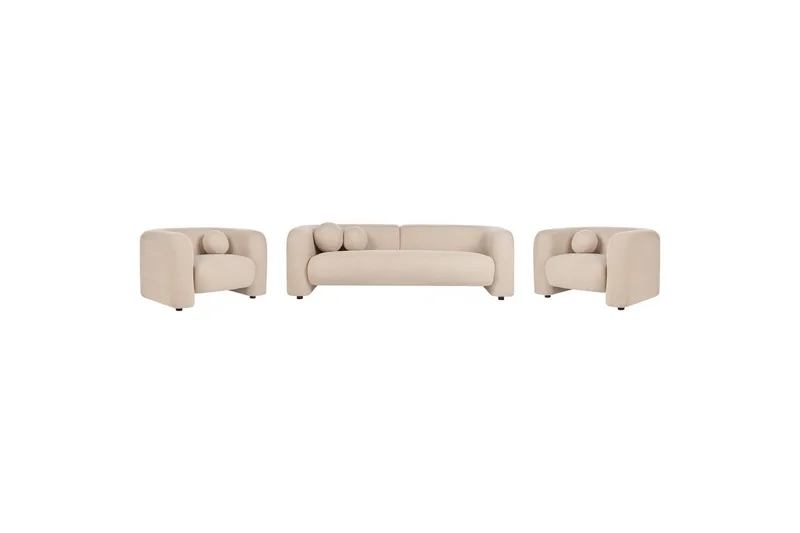 5-sits Soffgrupp Leiren Beige - Beige - Möbler - Vardagsrum - Soffgrupper