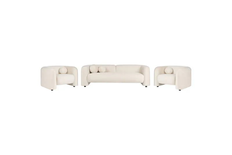 5-sits Soffgrupp Leiren Off-white, Off-white