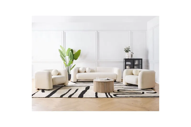 5-sits Soffgrupp Leiren Vit - Vit - Möbler - Vardagsrum - Soffgrupper
