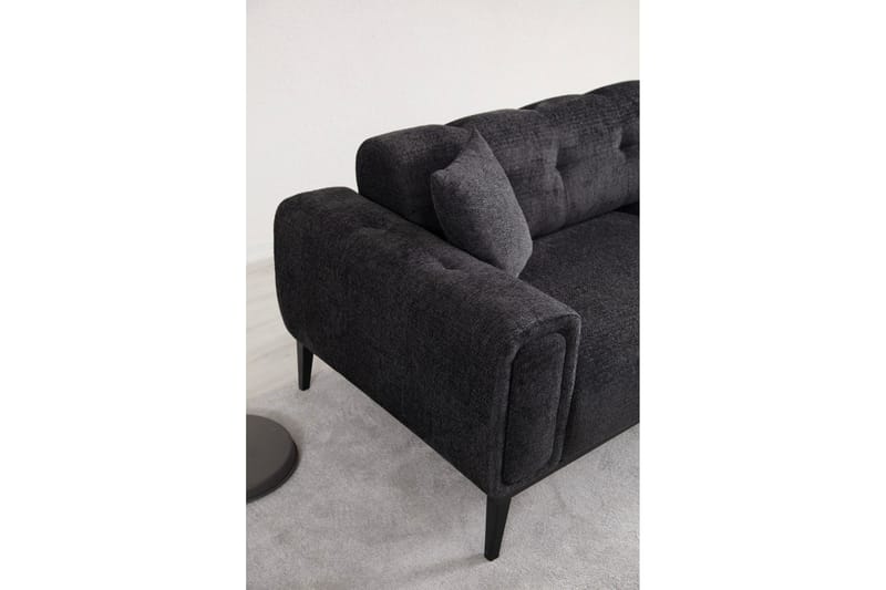 Adelphe Bäddsoffa 4-sits - Svart - Möbler - Vardagsrum - Bäddsoffor - 4-sits bäddsoffa