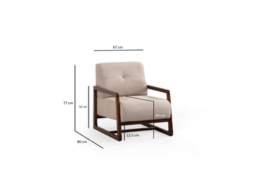 Adelphe Fåtölj - Beige - Möbler - Vardagsrum - Fåtöljer