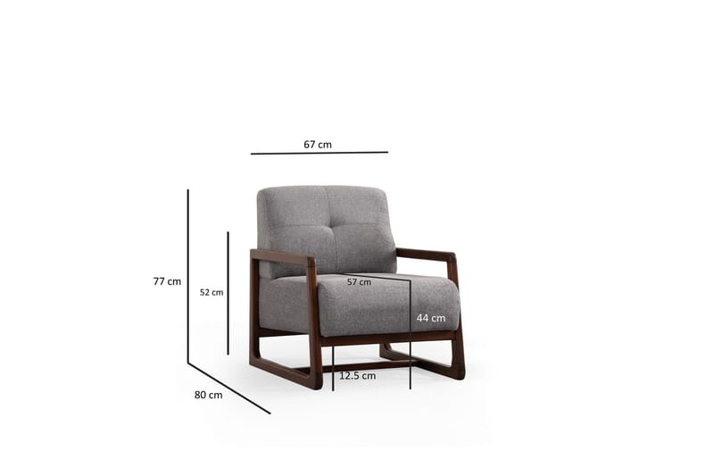 Adelphe Fåtölj - Ljusgrå - Möbler - Vardagsrum - Fåtöljer