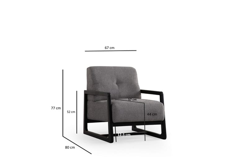 Adelphe Fåtölj - Ljusgrå - Möbler - Vardagsrum - Fåtöljer