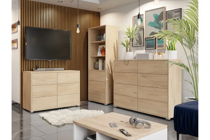 Agawal Möbelset För Vardagsrum - Brun - Möbler - Vardagsrum - Möbelset för vardagsrum