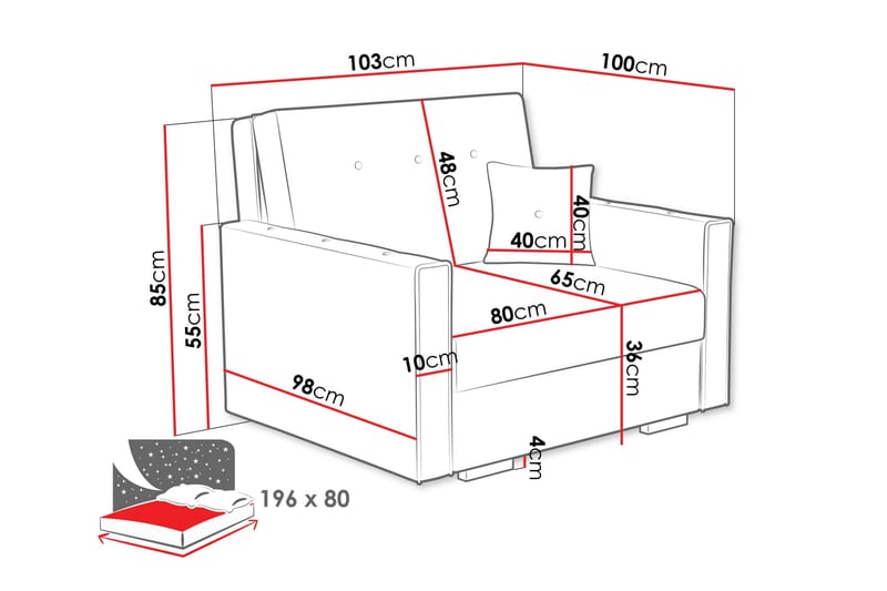 Ajiz Bäddsoffa 2-sits i Bouclé - Beige - Möbler - Vardagsrum - Bäddsoffor